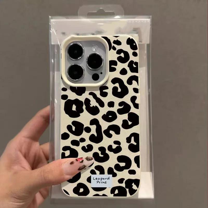 Schwarze Leopardenmuster-Handyhülle Für Samsung Galaxy Note 10 20 Ultra S10 Plus M56 M55 M15 F06 A04E A73 A03 A22 A03S Weiche Hülle