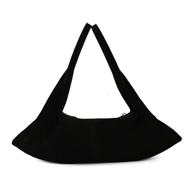 Large Capacity Bag Women's Autumn and Winter Matte Retro Shoulder Messenger Bag Commuter Dumpling Bag
