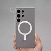 Suitable for Samsung Galaxy S25 Mobile Phone Case Transparent Magnetic Absorption and Non-yellowing S24ultra Anti Fall S23 Hard Protection Case