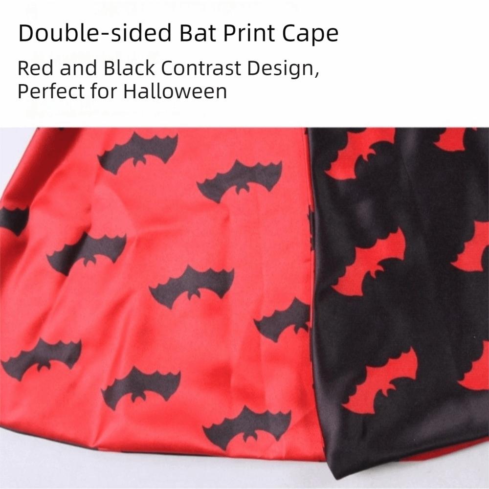 Breathable Dog Bat Cloak Set Adjustable Fit Halloween Dog Clothes Cat Cosplay Cloak  Themed Party