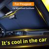 Para Peugeot 107 207 307 308 407 3008 5008 para Citroen Xsara Picasso C5 C6 C8 Protetor Solar para Para-brisa de Carro Cobertura para Para-brisa Dianteiro