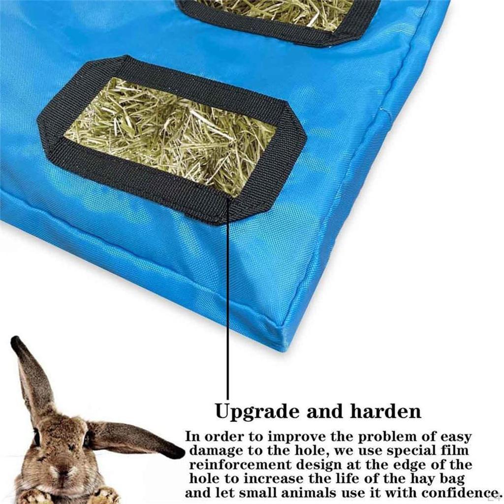 Heu Futtertasche Futterspender, Langlebige Tasche, Hängendes Fütterungsgerät Zubehör für , Aufbewahrung mit 2