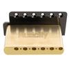 Musiclily Ultra Tremolo Aço Temperado Prensado 42mm Tremolo Inserível em Latão para Stratocaster Elétrica Americana Vintage Preto Ponte 10,5mm, 6 Pontos,