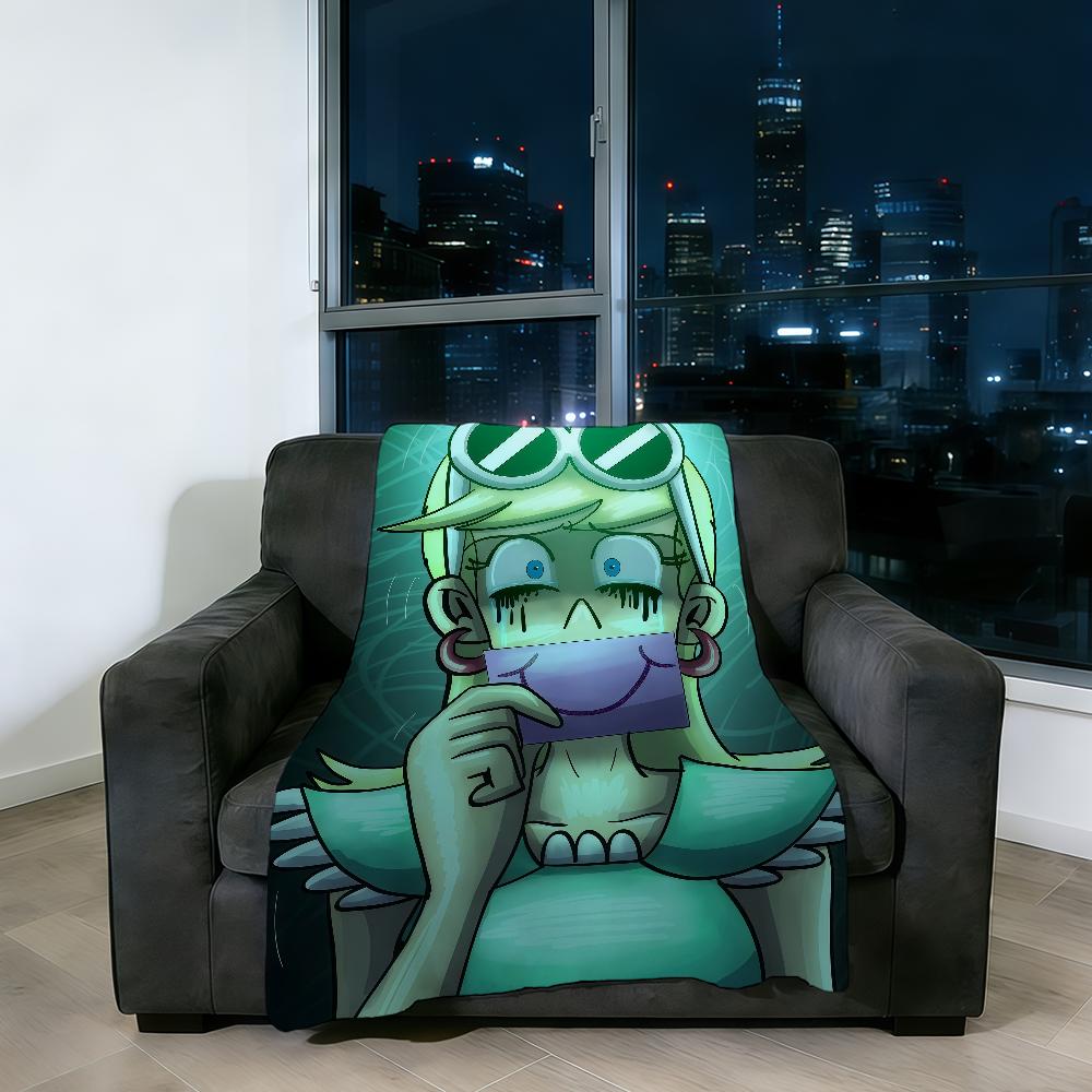Blanket Animation L-Loud Super Warm Comfortable Plush Throw H-House-ES Blanket Child Home Sofa Bedroom Cartoon Gift
