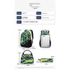 SUNBORLS New Camouflage Backpack Wear-resistant Waterproof Student Schoolbag Three-piece Travel Bag