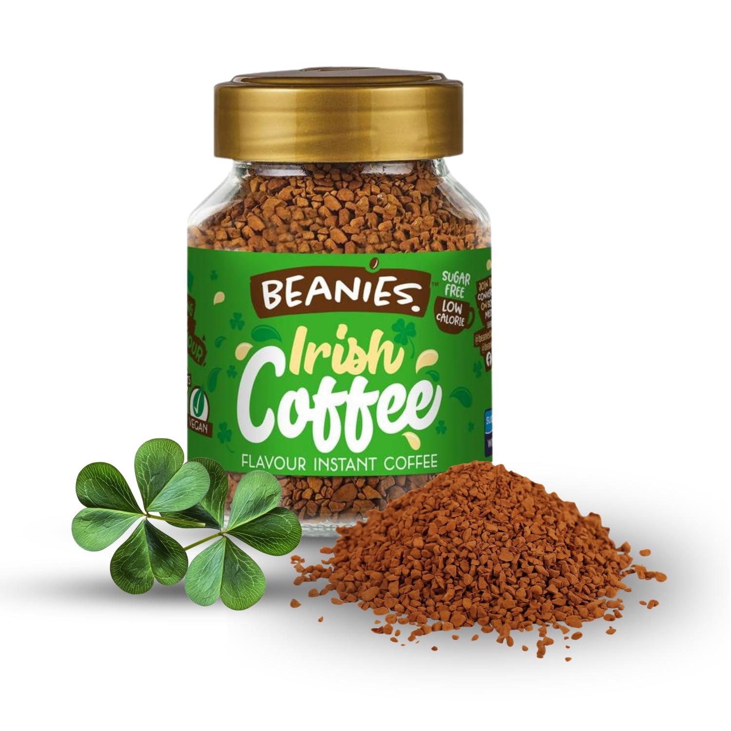 Beanies Irish Cream Flavoured Instant Coffee | 50g | Freeze Dried Coffee with Irish Cream