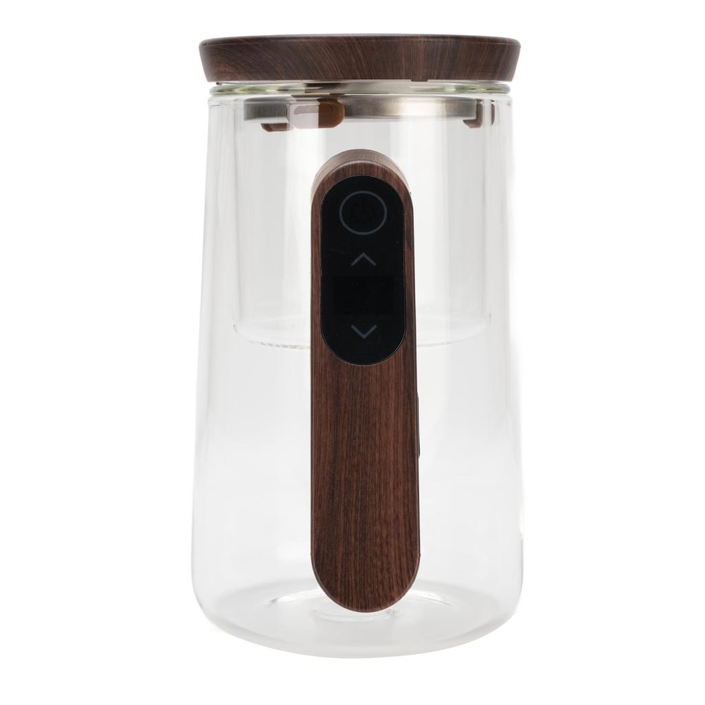 Glass Tea Pot 800ml Magnetic Water Separation Teapot with Strainer Timer for Brewing Tea