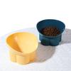 Pet Dog Cat Bowl with Raised Stand Food Water Cat Feeder Protect Cervical Vertebra Backflow Prevention Elevated Cat Food Bowl