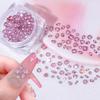Pink Nail Art Small Zircon Flat Bottom Mini Zircon Diamond Nail Art Jewelry Mixed Nail Art Diamond Jewelry Decorative Diamond