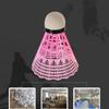 1Pcs Pink Imitation Nylon Ball Durable Badminton Outdoor Plastic Nylon Practice Game Training Use