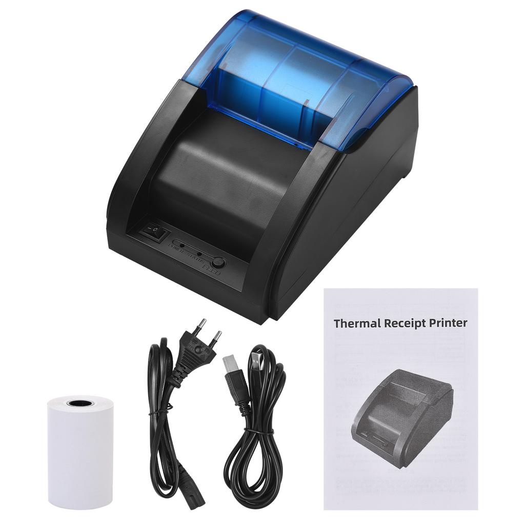 58mm Desktop Receipt Printer POS Printer Direct Thermal Printing Compatible with