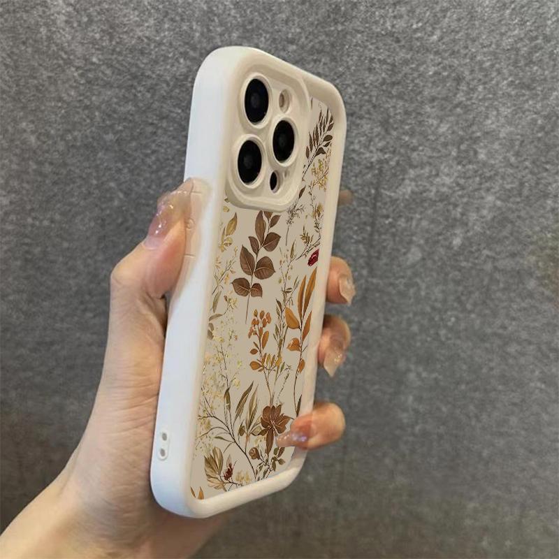 Herbstblätter Pilze Silikon Handyhülle Für Xiaomi Mi 15 14T 14 13T 13 12 11 Lite 4G NE Poco X6 X5 X3 F5 F6 M6 X7 Pro Hülle