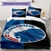 F.C. Copenhagen Pattern Bedding,Quilt Set Quilt Cover Pillowcase Home Birthday Gift(1 * Duvet Cover + 2 * Pillowcase, Without Core)_lx