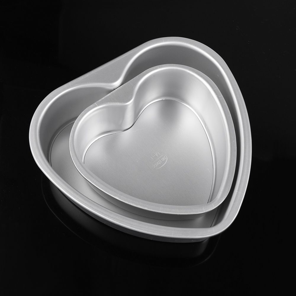 Husholdning Hjem&Kjøkken Cheesecake Bakeform Kakebrett Anodisert Aluminium Hjerteformet Kakeform