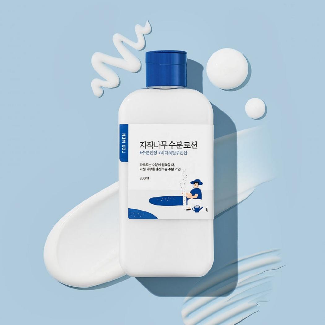 ROUND LAB For Men Birch Juice Moisturizing Lotion Hydrating Facial Moisturizer 200ml 1 Pack (200ml)