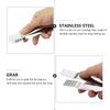 2Pcs Stainless Steel Tea Bag Tongs Heat Resistant Pierced Ends Extract Every Drop Multi Function Tool Tea Bag Tongs