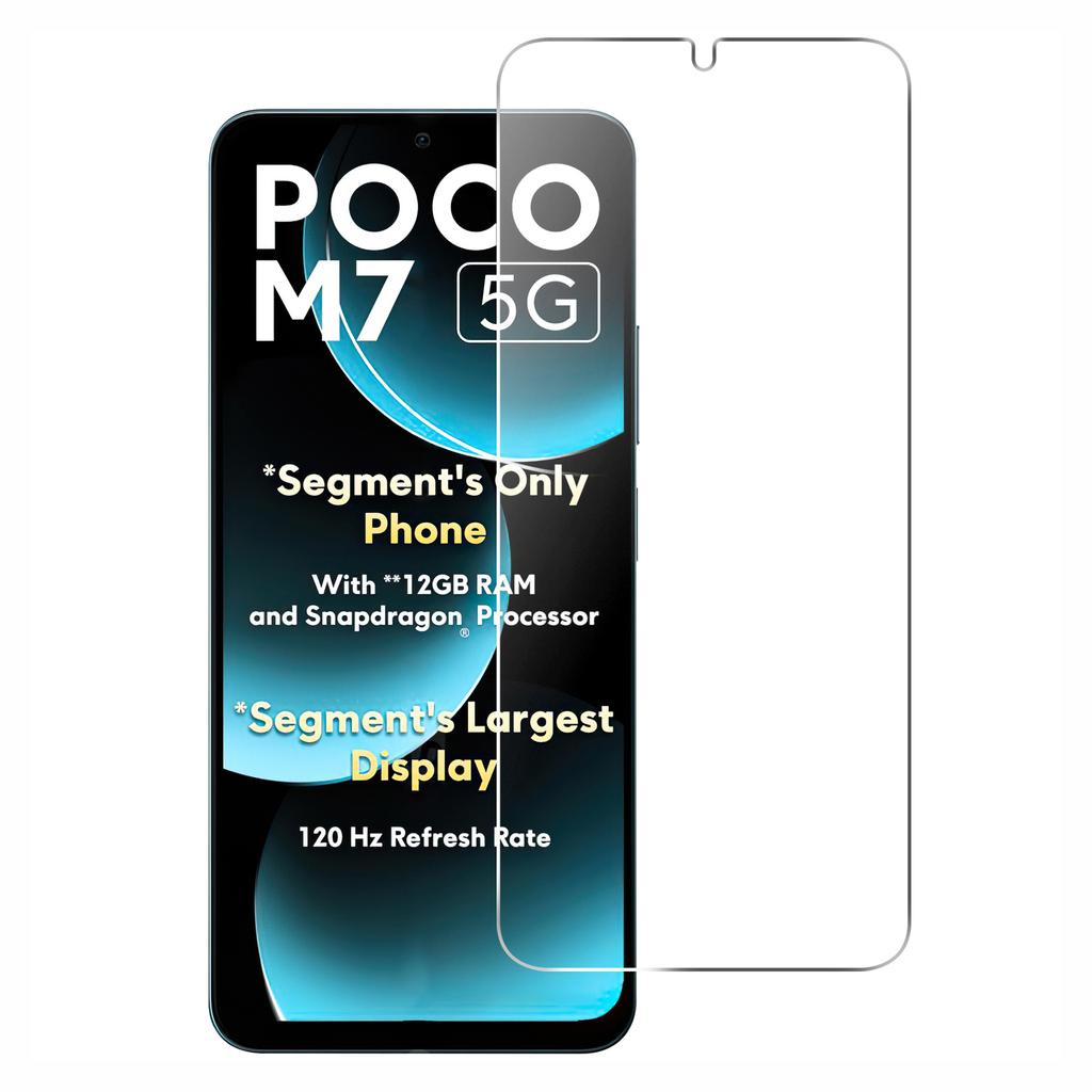 For Xiaomi Poco M7 5G Screen Protector HD Tempered Glass Film 2.5D