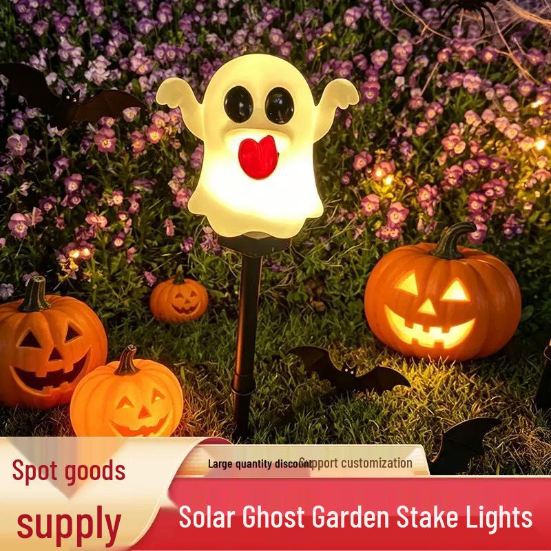 Halloween Solar Waterproof Lawn Lamp – Ghost Festival Garden Decoration