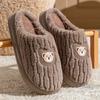 Pattern fruit cotton slippers couple autumn and winter 2025 new indoor home thick-soled warm and non-slip family shoes