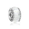2024 New 925 Sterling Silver Plated Luminous Glass Charm Bule Merano Rainbow Bead Fit Original Diy Bracelet Jewelry Clip