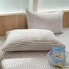 Solstice 100% Cotton Pillowcase Set - 2pcs Stripe 48x74cm, Skin-Friendly Funda Almohada Cushion Cover