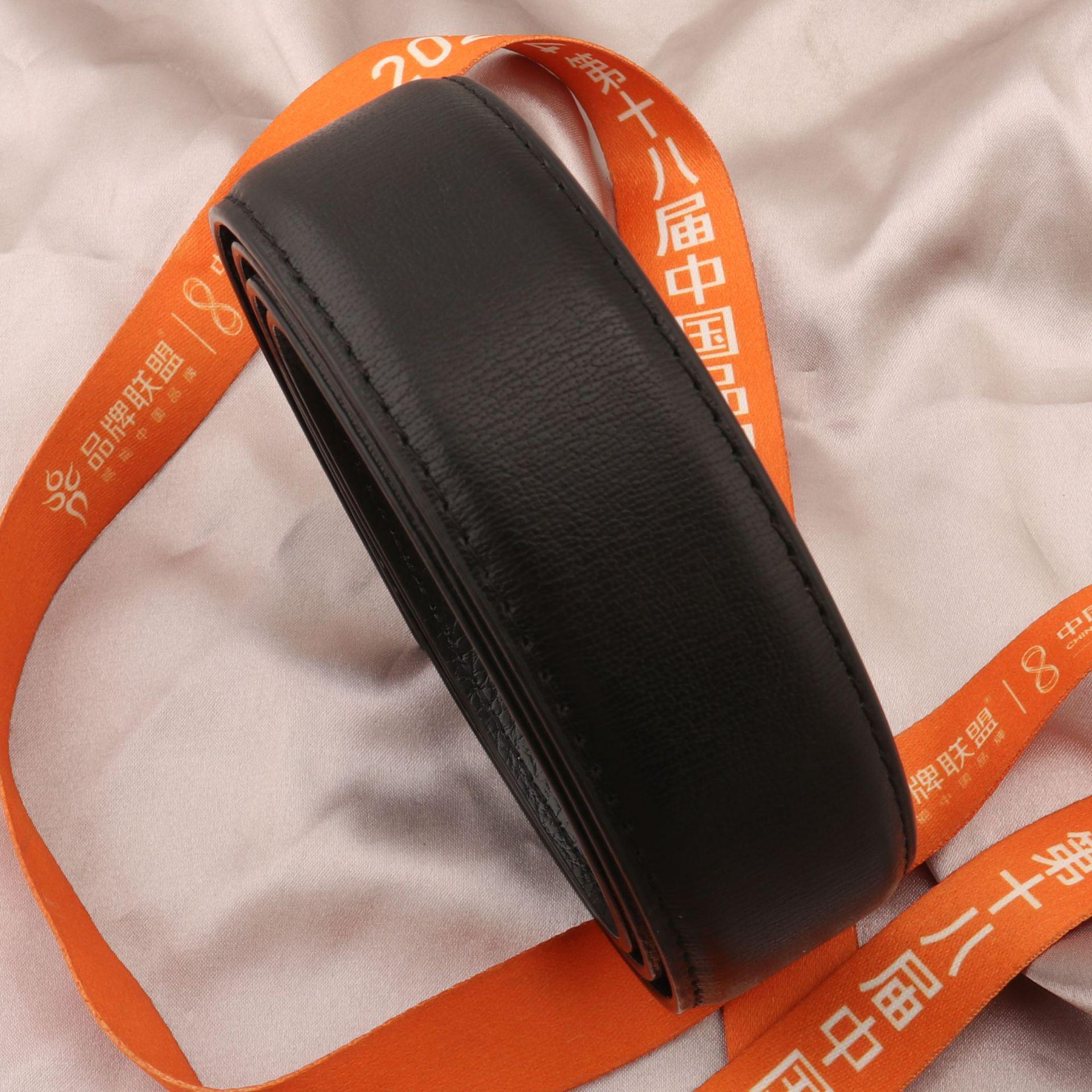 

Men s PU Leather Belt with Genuine Leather Waistband and Automatic Buckle
