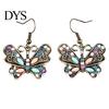 Bohemian Women Butterfly Dragonfly Rhinestone Charm Hook Earrings Jewelry Gift