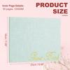 Elegant Fabric Cover Guestbook 23x18cm Wedding Guest Book Stylish Sign in Book with 50 Blank 120GSM Paper for Reception Birthday