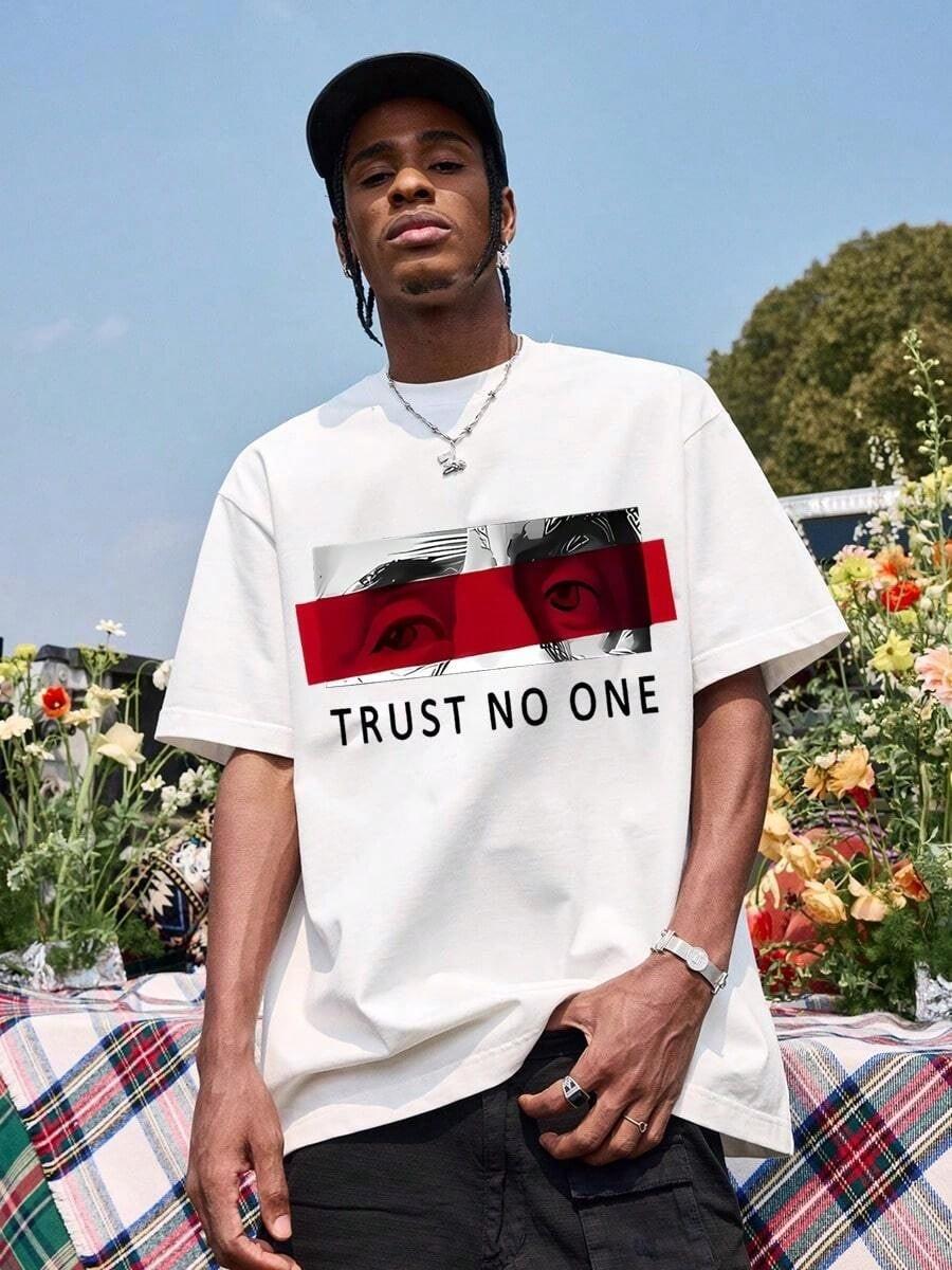 

2026 Summer New Style Mens Tshirt Street Casual Fashion Comfortable Soft Breathable Lightweight 2D Pattern Printing M