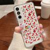Custodia per telefono con motivo alce natalizio per Samsung Galaxy S25 S24 S22 Ultra S23 S24 FE A17 A56 A16 A36 A26 A55 A15 A25 A54 5G Antiurto Trasparente Morbida