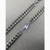 Mens Street Style Stainless Steel Lightning Pendant Necklace With Polished Finish For Casual Wear