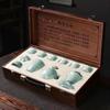 Lu Feng Lai Ru Kiln Sky Blue Ruyi Ceramic Kung Fu Tea Set