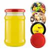 60X Glass Jars 315Ml Jar For Jam Honey Preserves + Lid Fi66