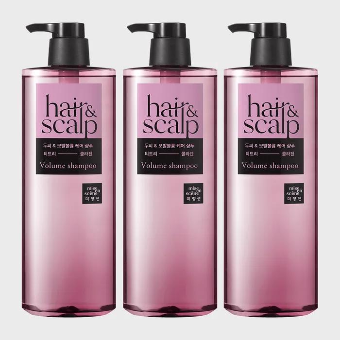 Mise en scene (Hair & Scalp) Scalp & Hair Volume Care Shampoo 750ml x 3