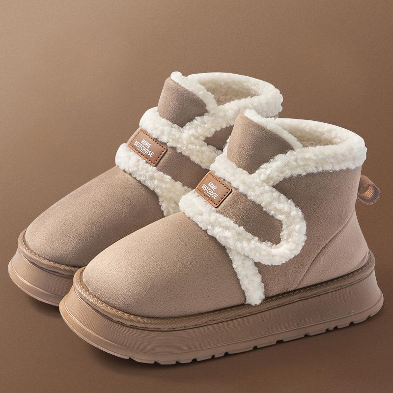 

Женские зимние сноубутсы с утолщенной подкладкой для нескольжения, тепла и комфорта обувь 40-41 кофейный