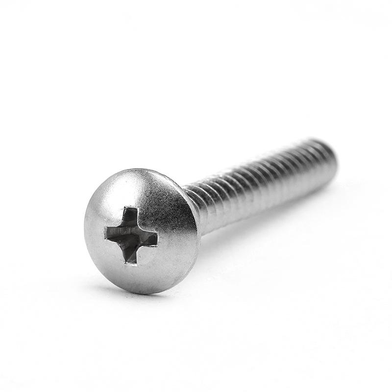 Nickel-Plated Phillips Head Flat & Mushroom Umbrella Head Self-Tapping Screws - M3, M4, M5, M6