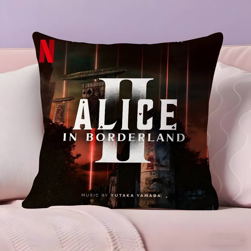 A-Alice In Borderland Pillow Case Ultra Soft Skin Friendly Fabric Cloud Like Comfort & Concealed Zipper