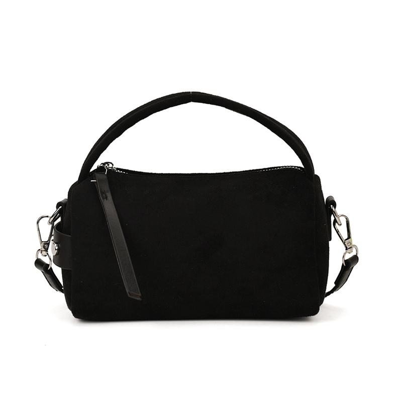 faux Suede Square Handbag for Women Zipper Shoulder Bag Casual Mini Crossbody Bag with Detachable Strap crossbody Pillow Bag