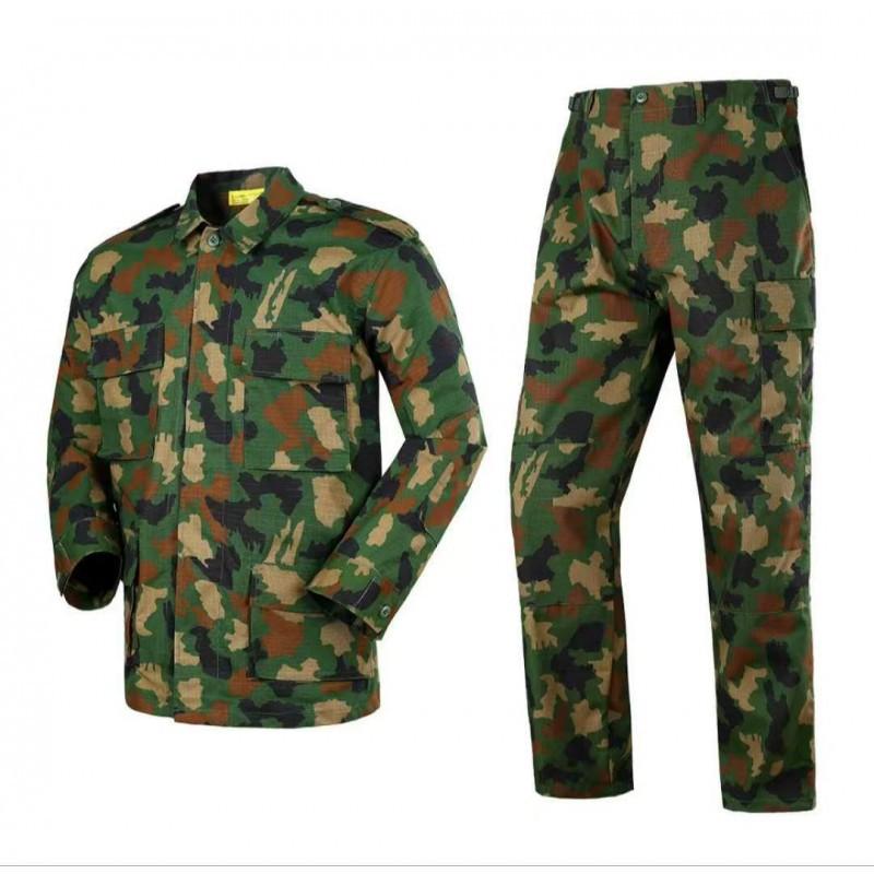 BDU Camouflage Suit Outdoor Training Thickened Breathable Multi-color Anti-wear Tooling Uniform