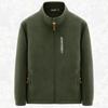 Fleece Jacket for Men, Outdoor Sports Stand Up Collar Top, Large Windproof and Plush Warm Cardigan, Hoodie, Fleece Jacket