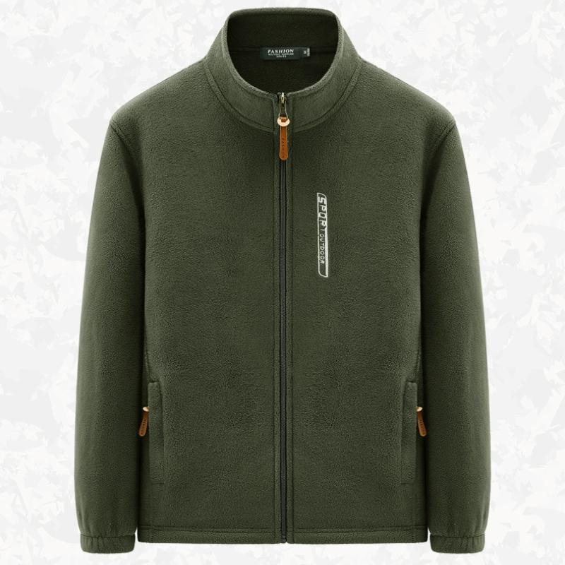 TBommy Fleecejack voor heren, Outdoor sporten opstaande kraag top, Grote winddichte en pluche warme cardigan, Hoodie, Fleecejack XXXXXL