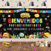 Spanish Welcome Back To School Theme Background Classroom Outdoor Decorations School Party Supplies Photography Backdrop Banner2527