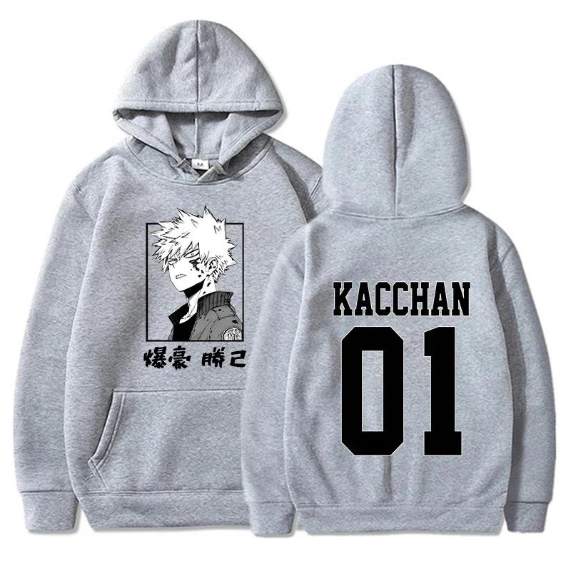 Anime Bakugou Katsuki Printed Hooded Oversize Sweatshirt Autumn Winter Women Men Harajuku Hoodie Casual Hoodies