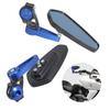 1 Pair Motorcycle Handle Bar Rearview Mirror Scooter Motocross Rearview Mirrors Electrombile Back Side Mirror Universal