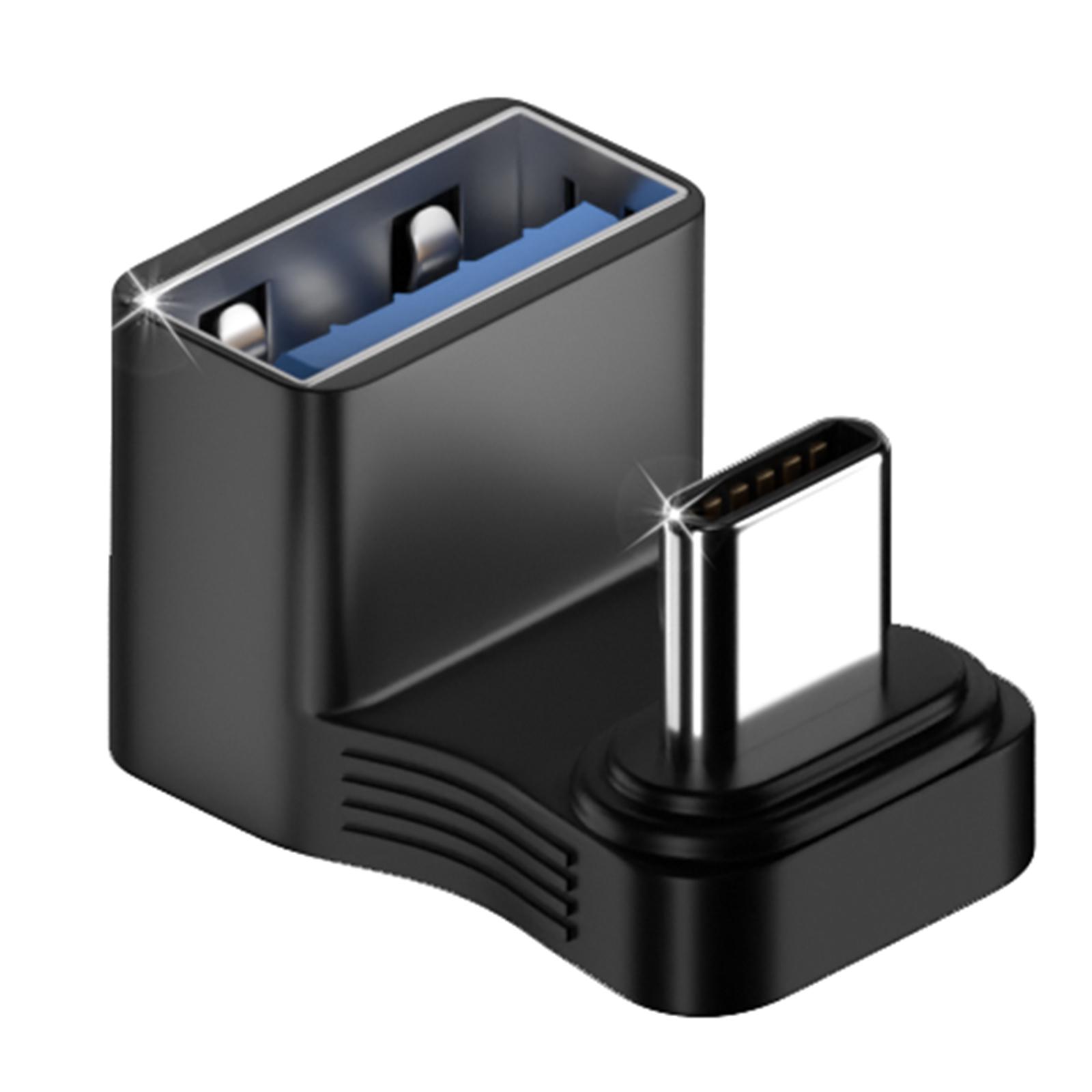 

USB C Adapter 180 Degree U Shape Type C OTG Converter U Shape USB C 3.0 Connector for Laptop Tablet U Disk Card Reader 1
