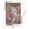 Maialino Rosa Full DIY 5D Pittura Diamante con Perline Rotonde per Adulti Decorazione Casa Pittura Diamante Gem Art 30x40cm