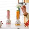 Rabbit Carrot Shape Flower Bottle Handmade Green Plants Pot Rabbit Ceramic Vase  Easter Gift
