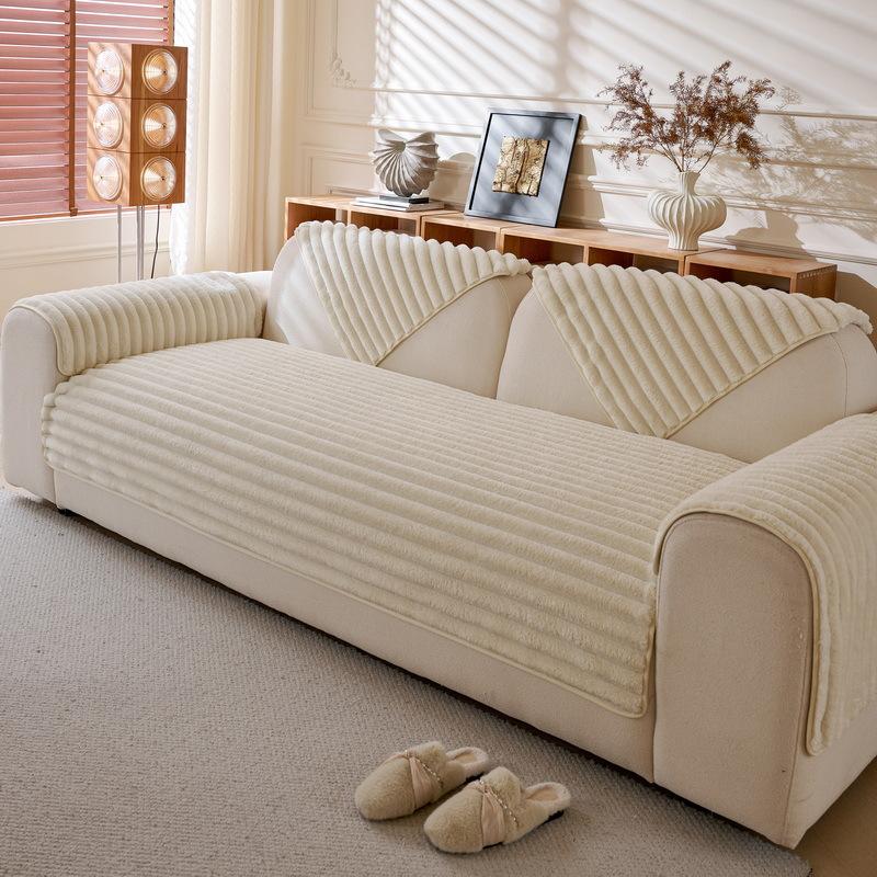 

Осень И Зима Кремовый Ветрозащитный Плюшевый Диванная Подушка Новый Нескользящий Прямой Ряд Улучшенный Термокожа Диванная Подушка для Сиденья Чехол Ткань 70*70cm