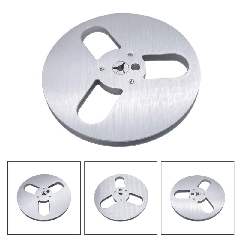 7Inches Magnetic Tape Spool Aluminum Tape Reel with 3 Holes Open Reel Audio Aluminum Takeup Reel 7'' Multi-Color
