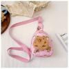 Capybara Plush Printed Shoulder Crossbody Chest Bag Children Leisure Outdoor